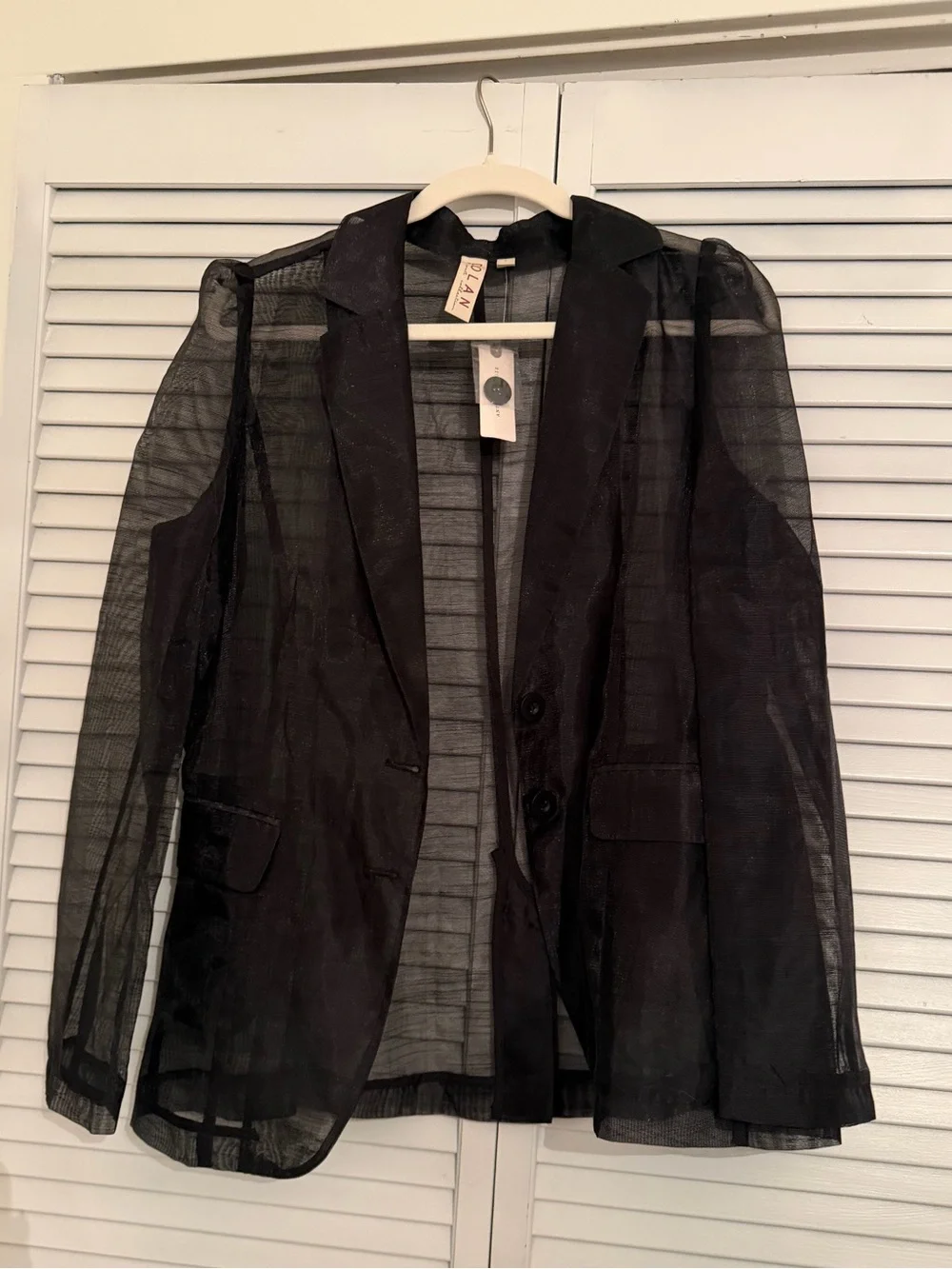 Anthropologie Dolan black sheer blazer - Picture 3 of 5